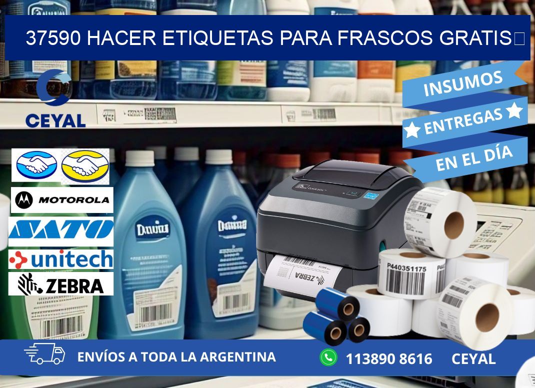 37590 Hacer etiquetas para frascos gratis 
